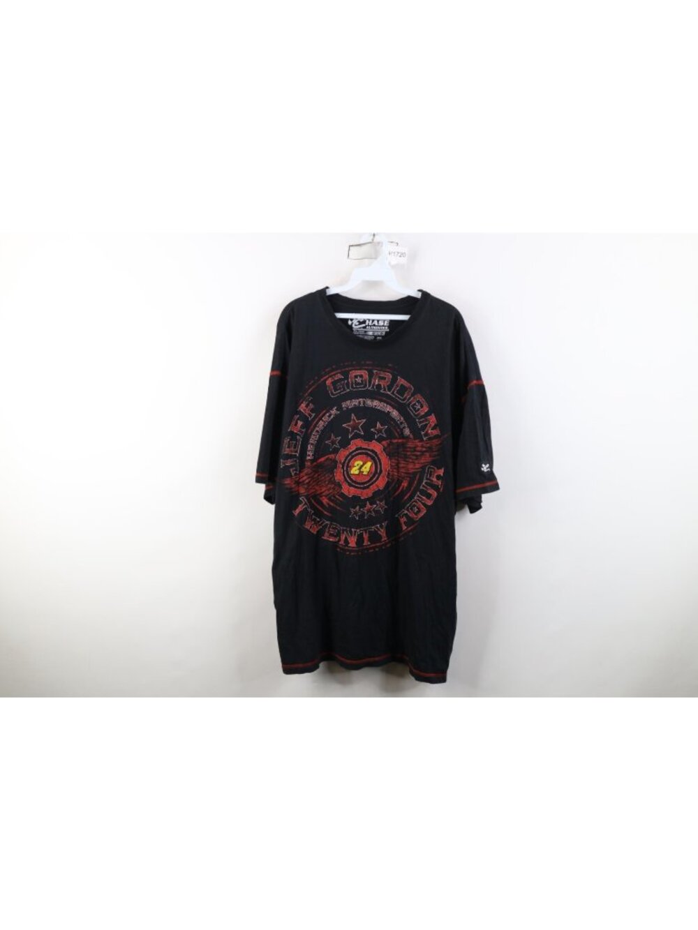 Vintage Y2K NASCAR Mens 3XL Faded Tribal Wings Jeff Gordon Racing T-Shirt Black